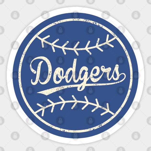 Dodgers Patch by Buck Tee Sticker by Buck Tee